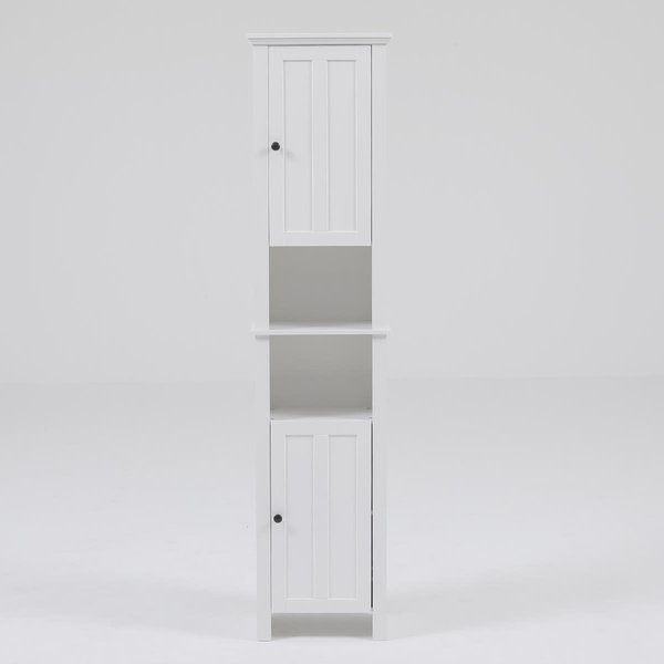 Facelift First Luxen Home Tall Tower Bathroom 66.9in.H Cabinet in White FA2684045